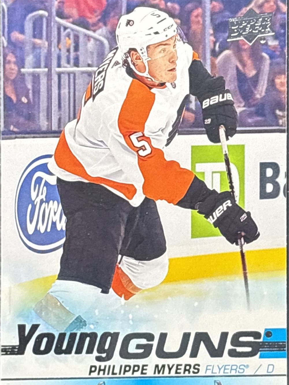 Upper Deck Young Guns Philippe Myers Flyers Hockey Trading Card